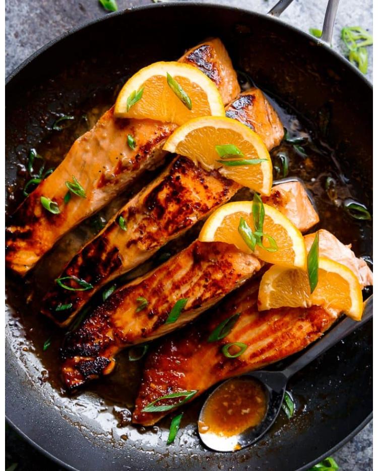 #AmbitiousWomenCookToo | Honey Orange Glazed Salmon