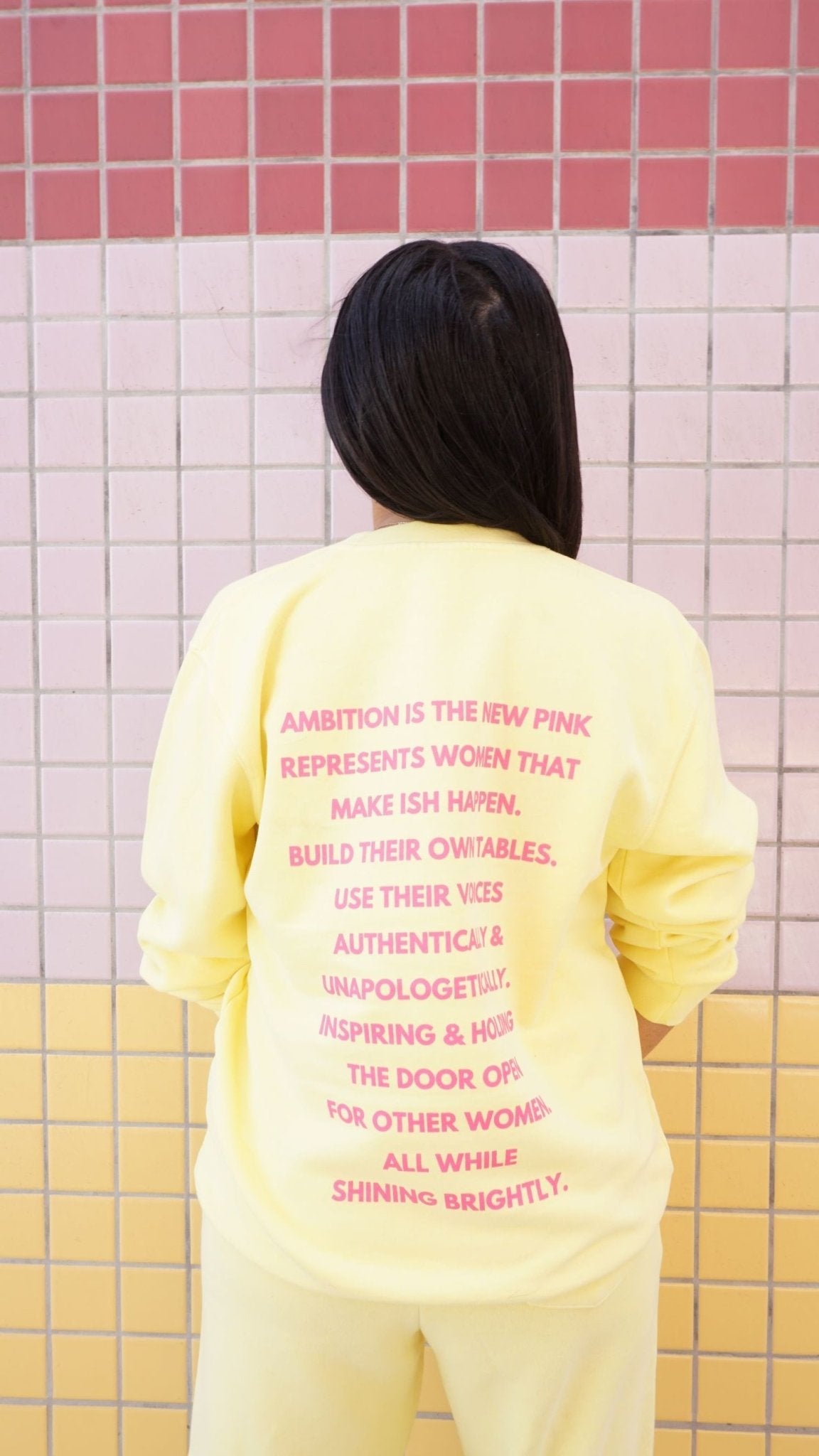 AITNP Springtime Crewneck Essentials - Ambition Is The New Pink