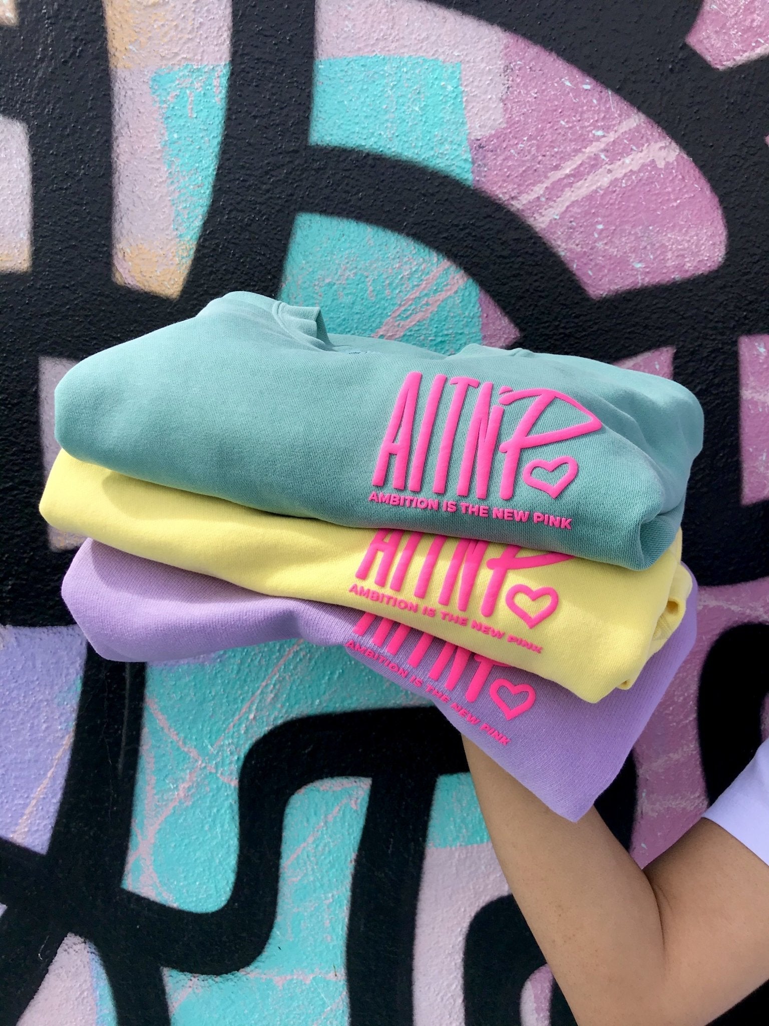 AITNP Springtime Crewneck Essentials - Ambition Is The New Pink